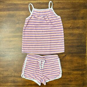 Janie and Jack Terry Shorts and Tank Set Size 8 Perfect for Beach